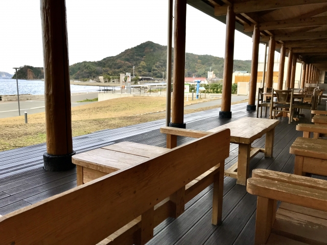 道の駅阿武町にあるテラス