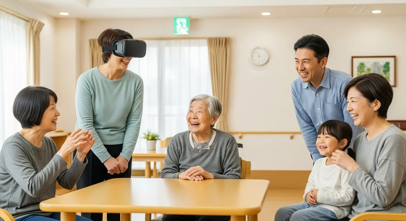 VRでつながる介護施設の明るい未来