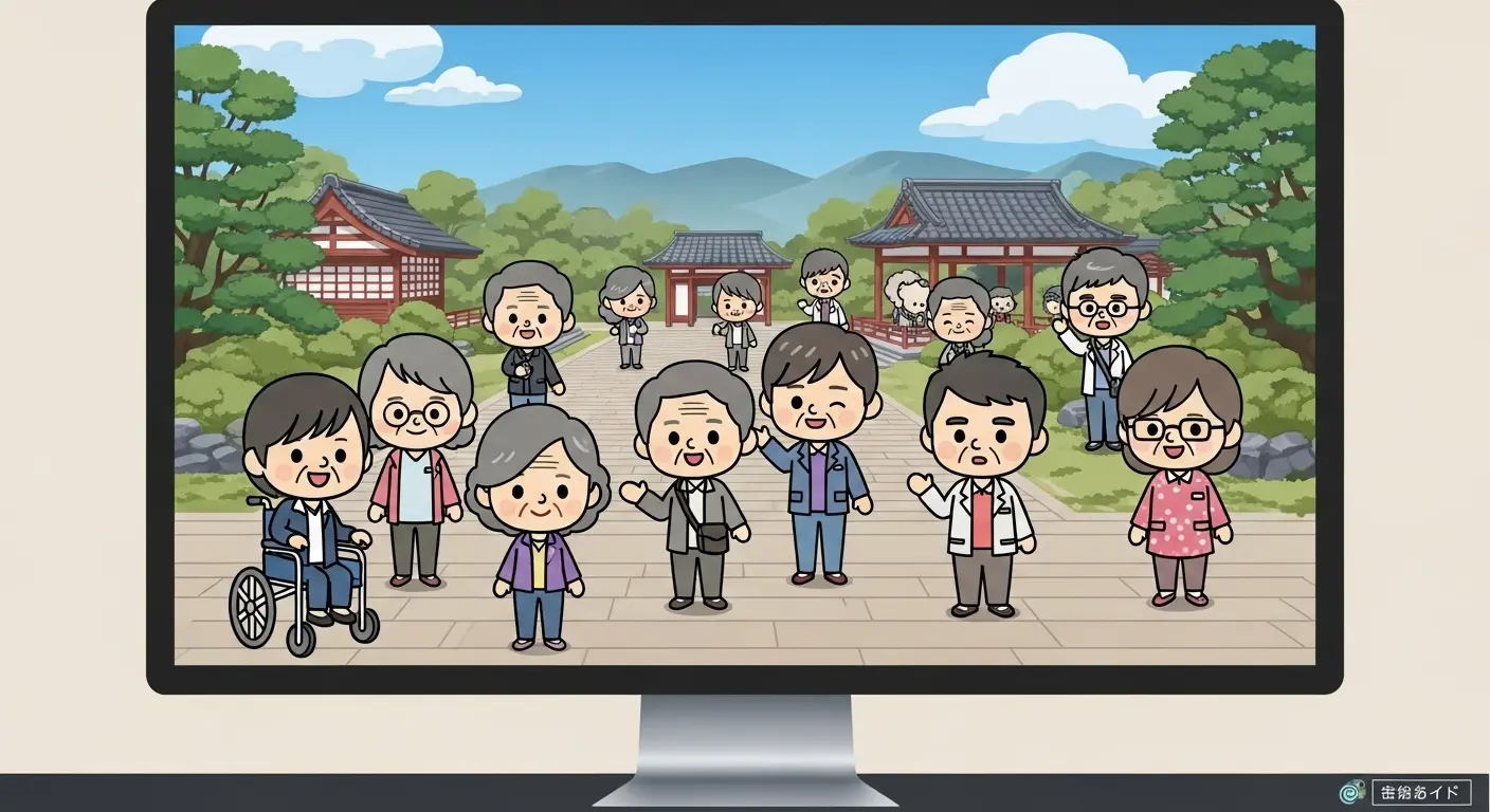 VR会話機能で交流するアバター