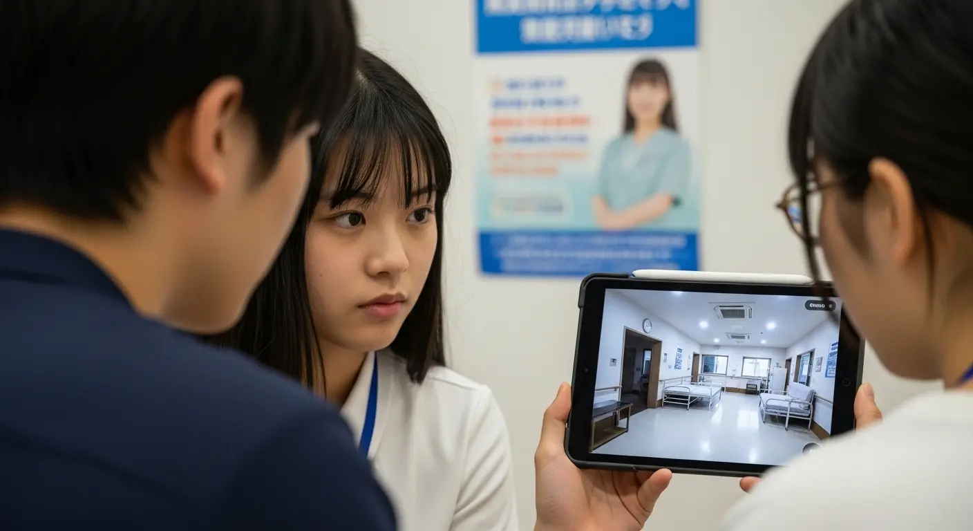 介護施設の採用活動でVR動画を活用