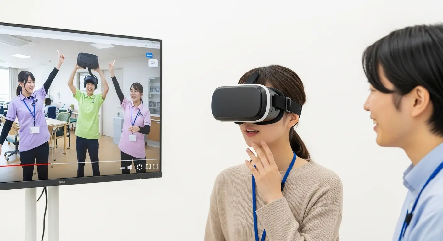 VRを活用した介護施設採用活動