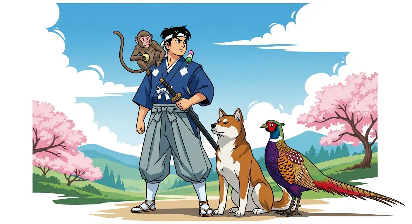 桃太郎と3匹の動物