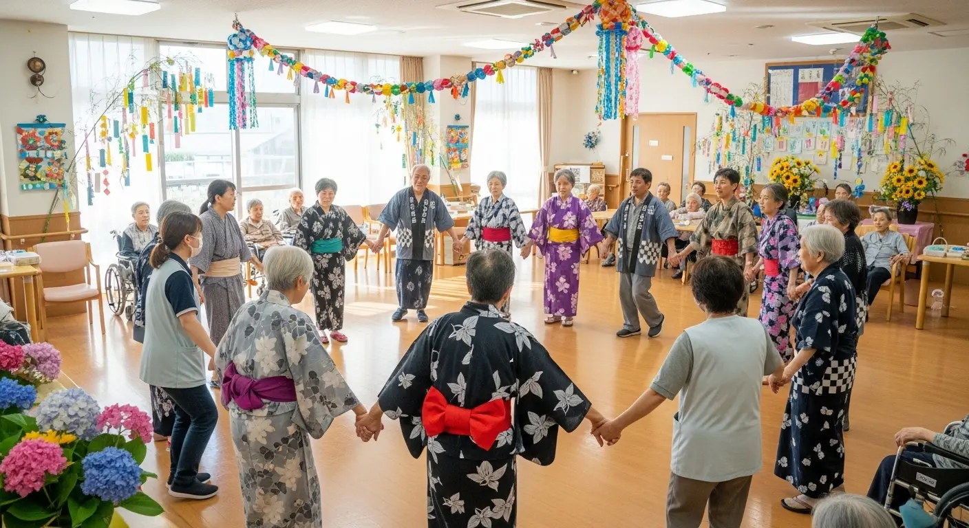 介護施設のイベント企画と楽しむ高齢者