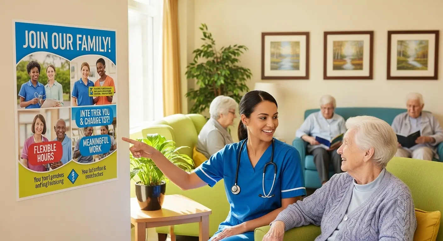 介護施設の採用活動と活気のある職場