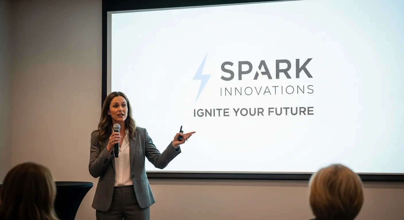 企業ビジョンについて話す中小企業の社長