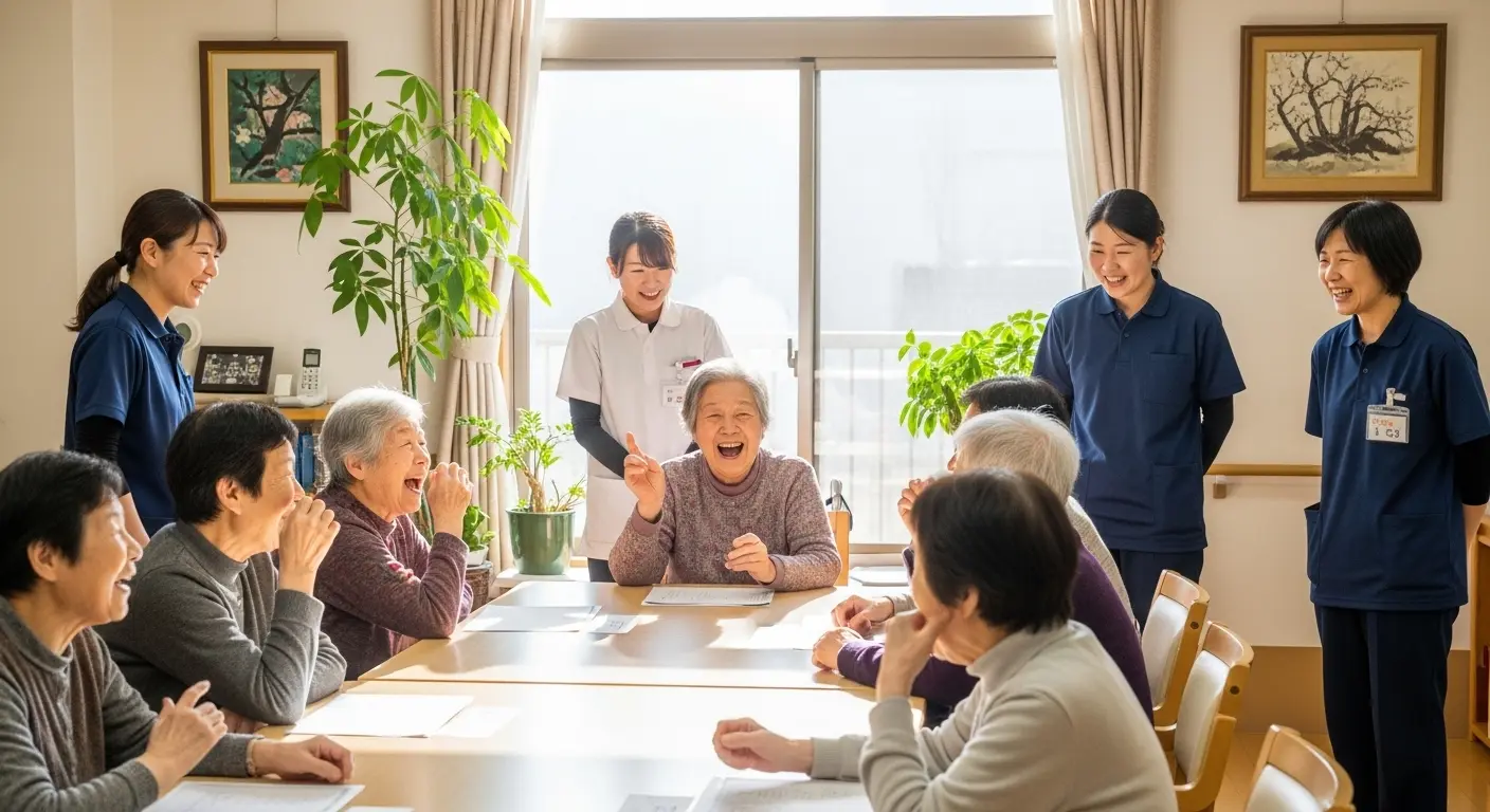 高齢者 レクリエーション 簡単 クイズの実施風景