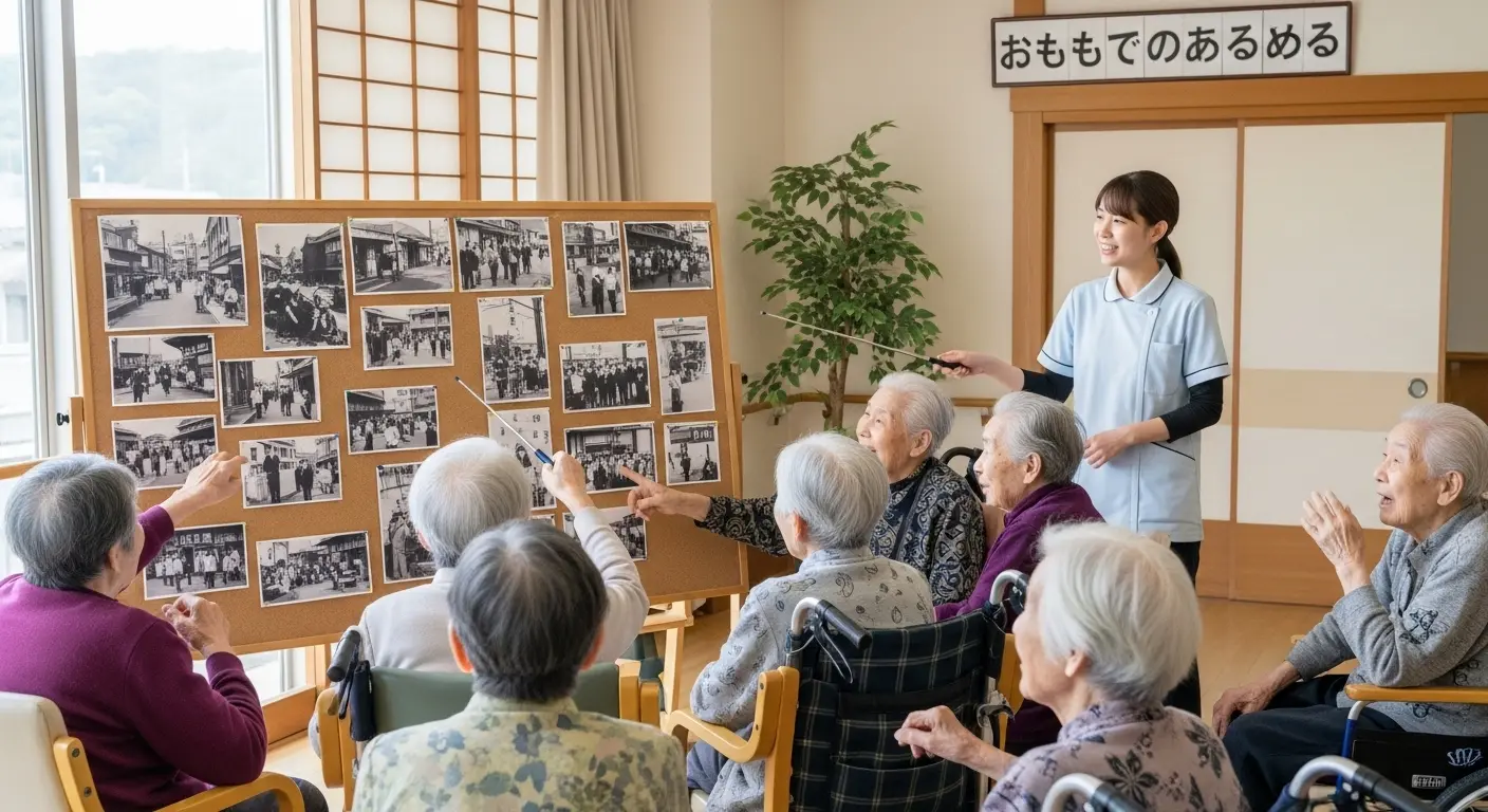 高齢者向け回想法クイズで笑顔あふれるレクリエーション