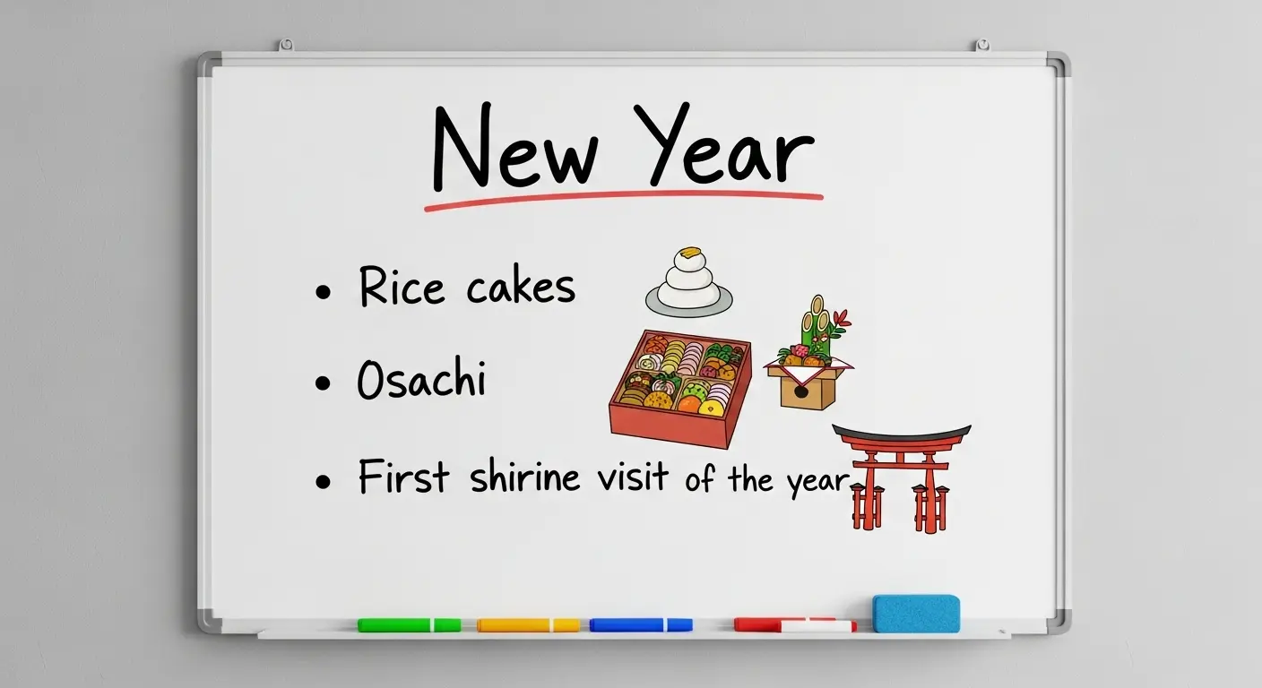 季節の食材連想ゲームの例
