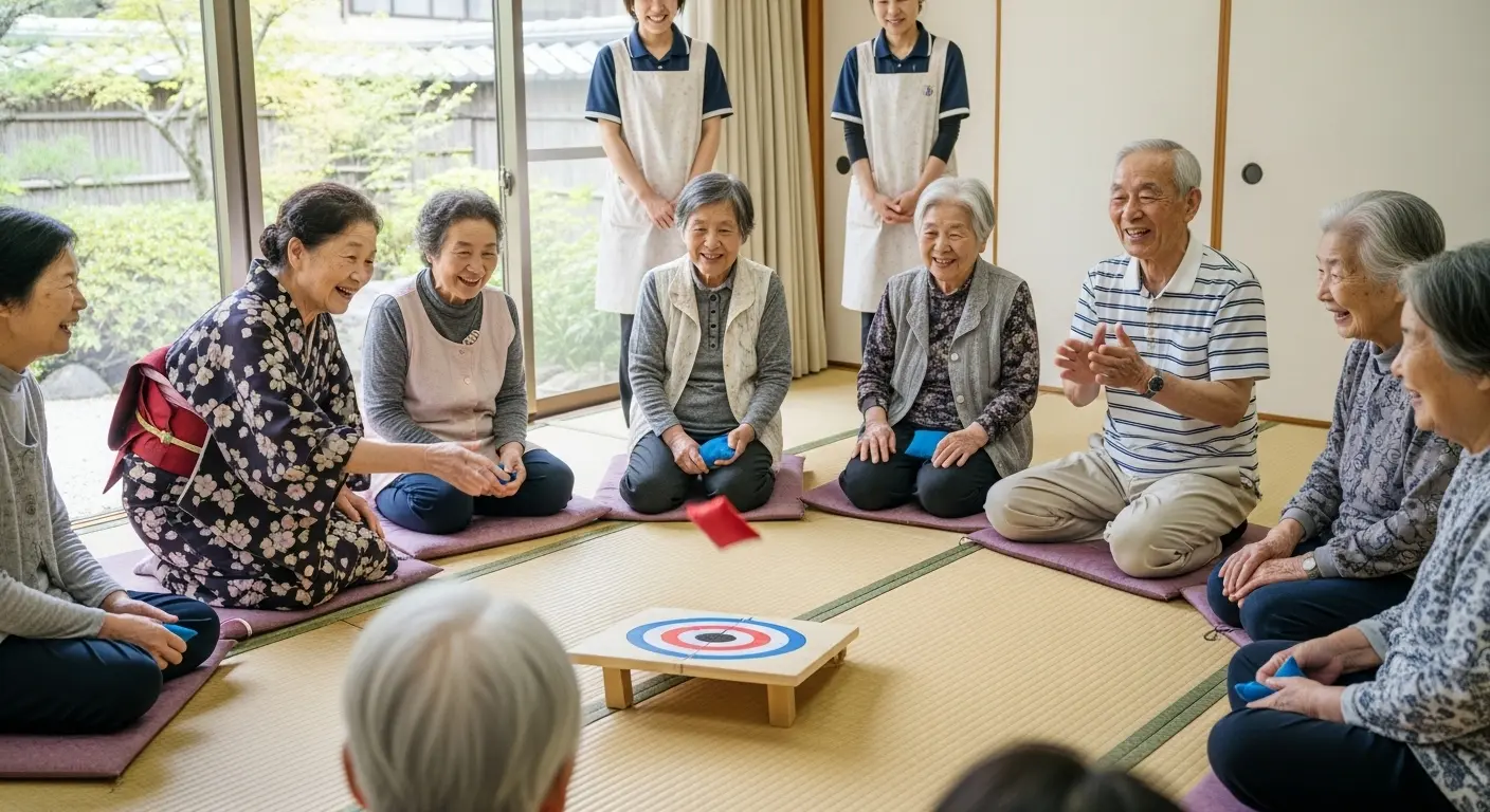 集団レクによる高齢者同士の交流促進