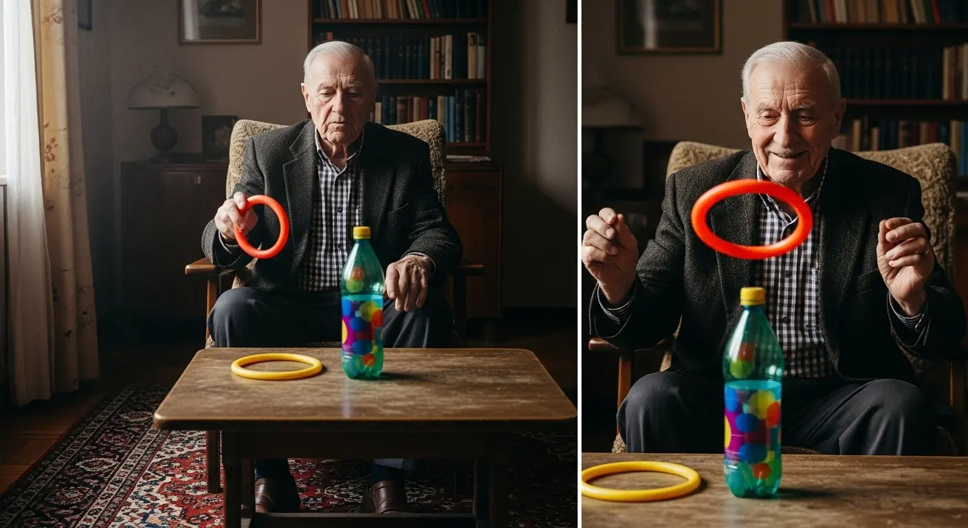 デイサービスレクで人気の輪投げゲームと運動効果