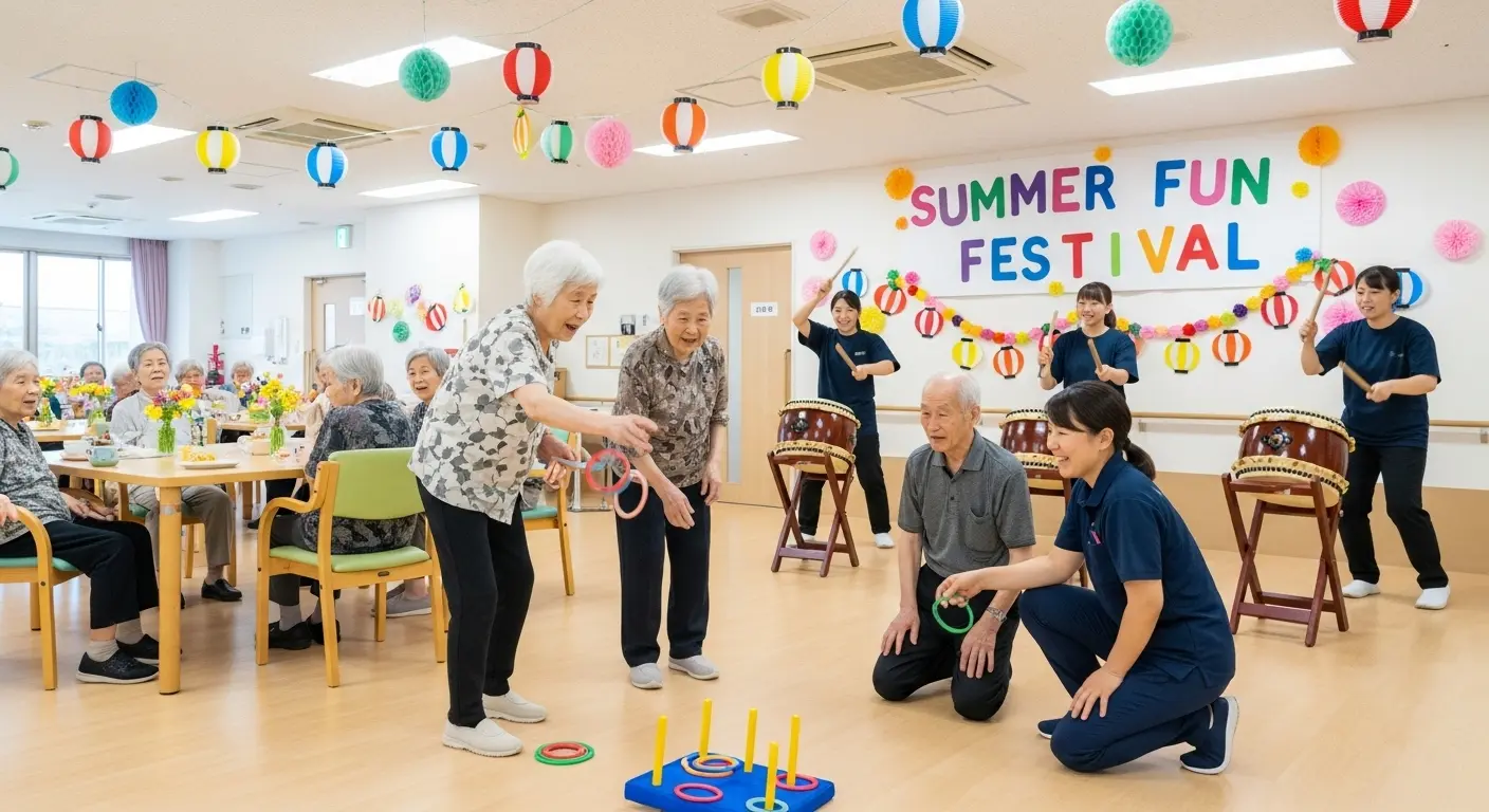 季節のイベント企画によるデイサービスレクの活性化