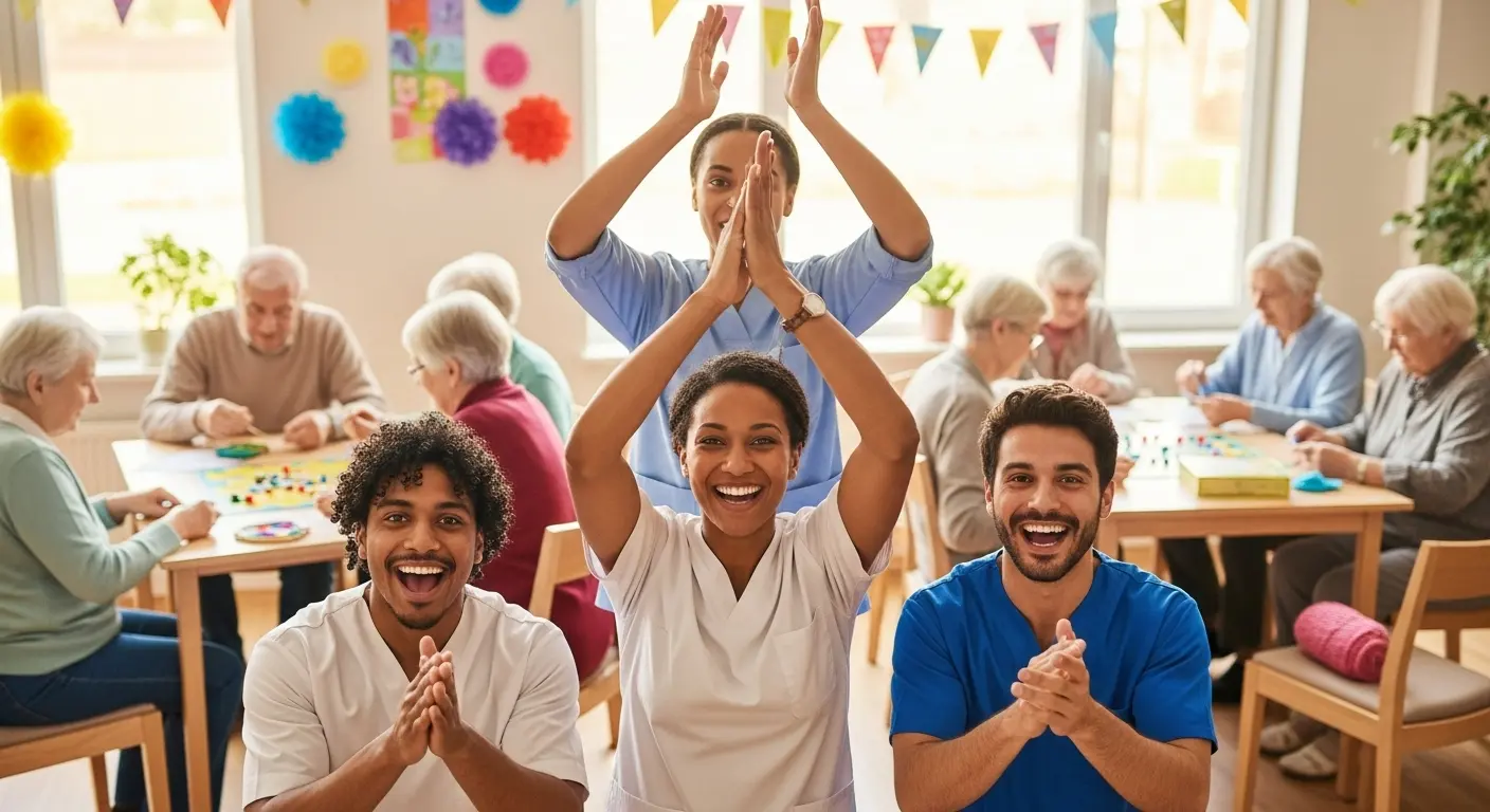介護レクリエーションを盛り上げる職員の役割と声かけ