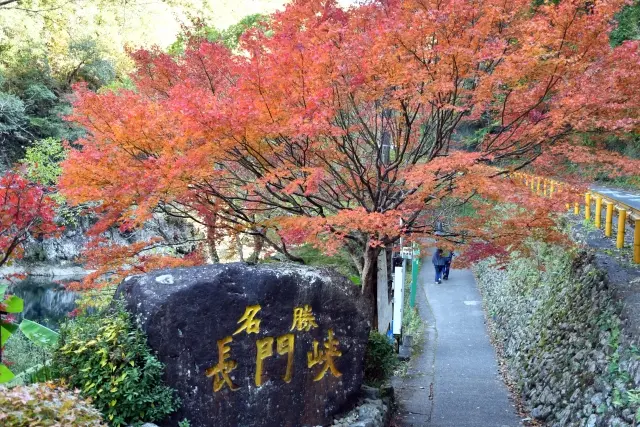 長門峡の紅葉