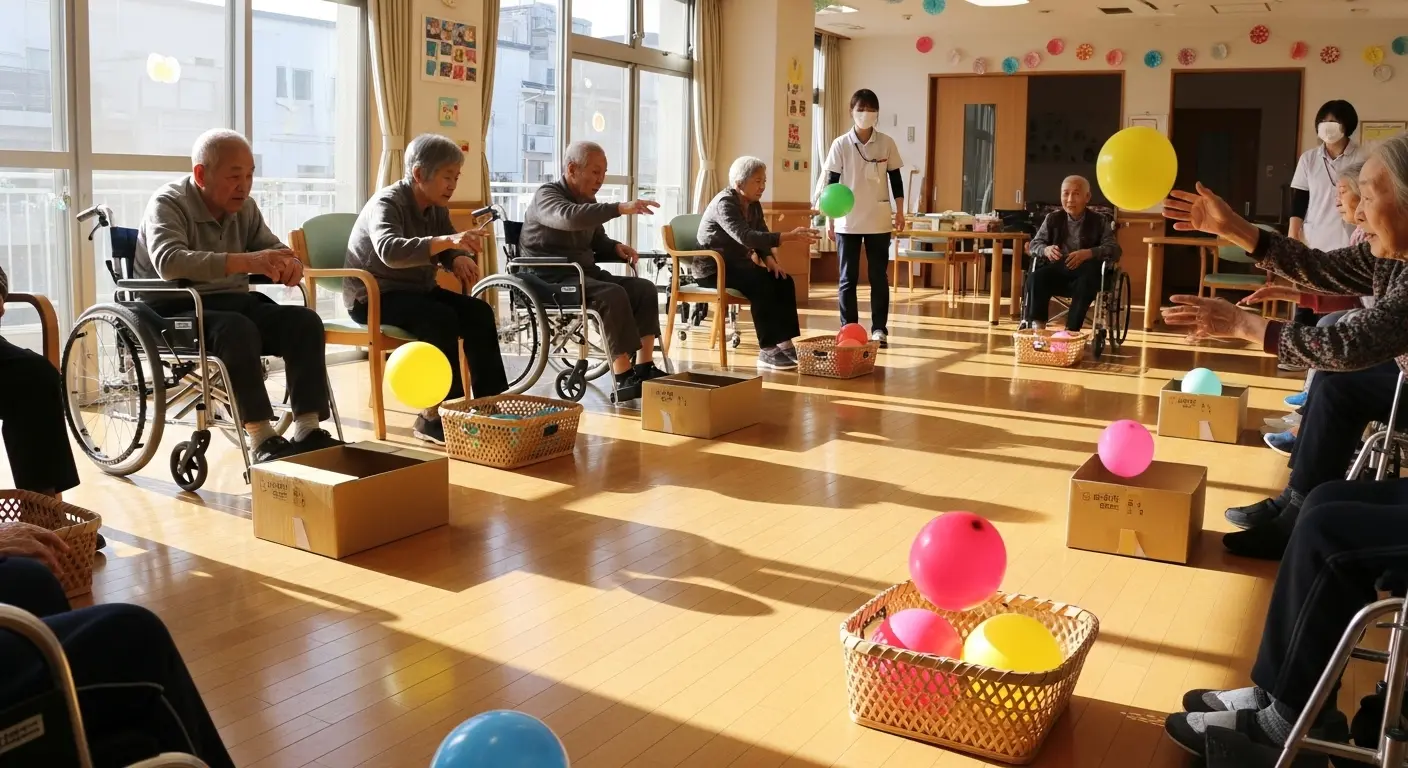 風船バレーの狙い打ち練習ドリル