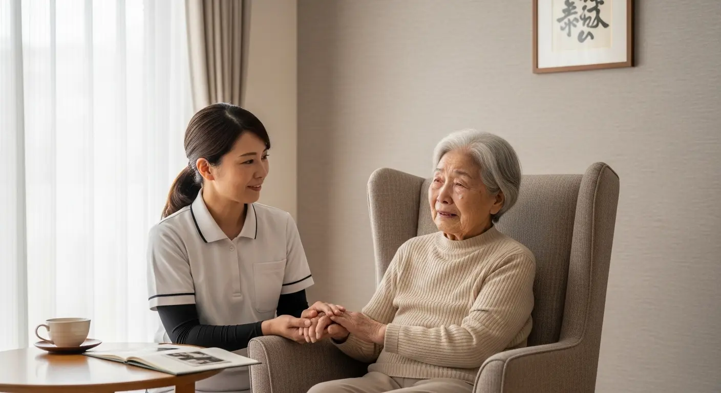 回想レク中の高齢者への感情的なサポート