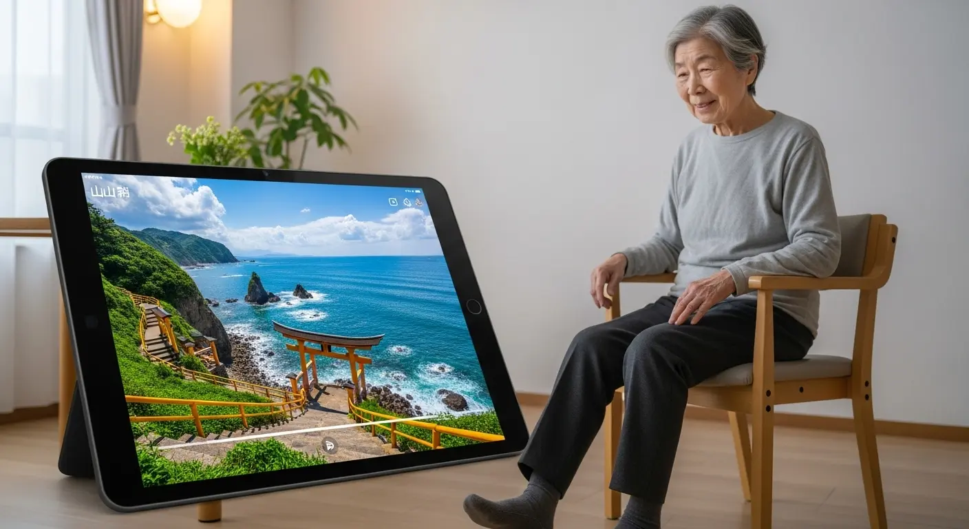 山口ご当地動画を活用した足踏み運動と身体機能維持