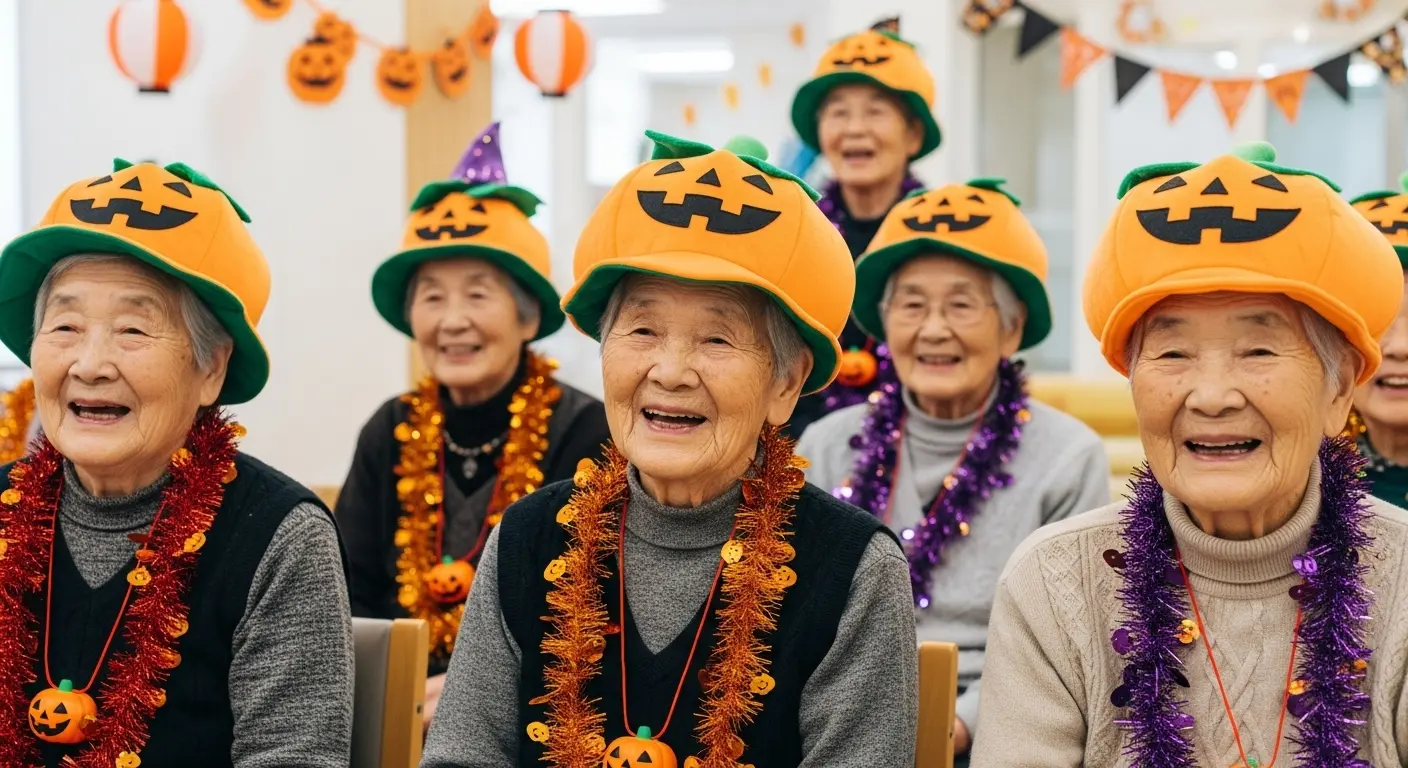 高齢者介護施設でのハロウィンレクと非日常の体験