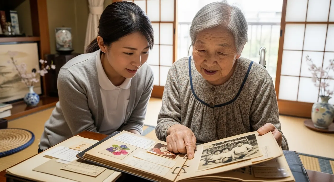 高齢者との個別回想法での写真活用