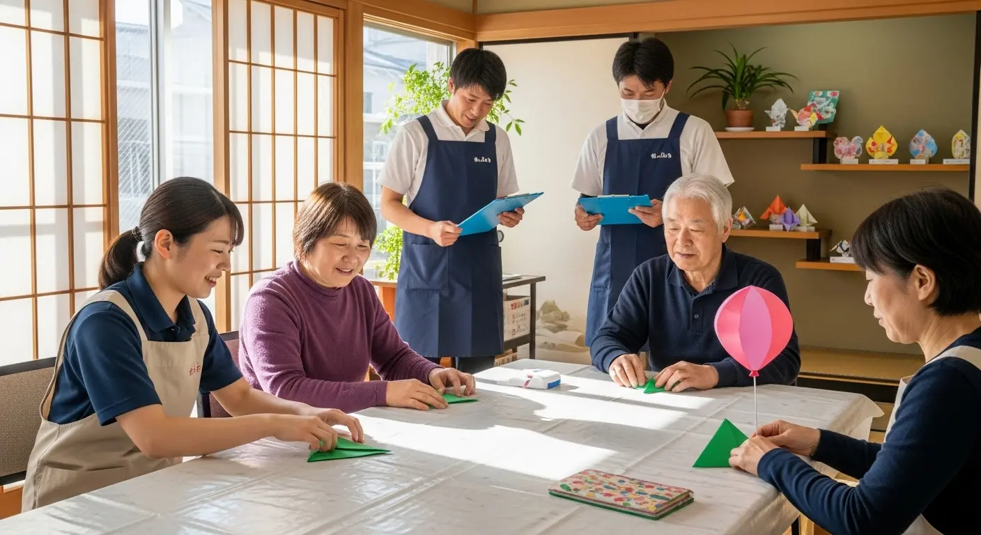 高齢者向け折り紙の難易度別ランキングと作品例