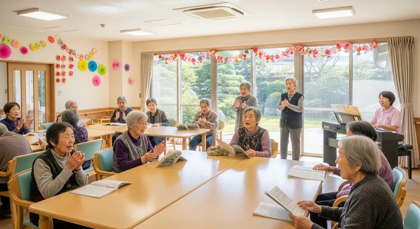 音楽活動による認知症の症状進行の緩和