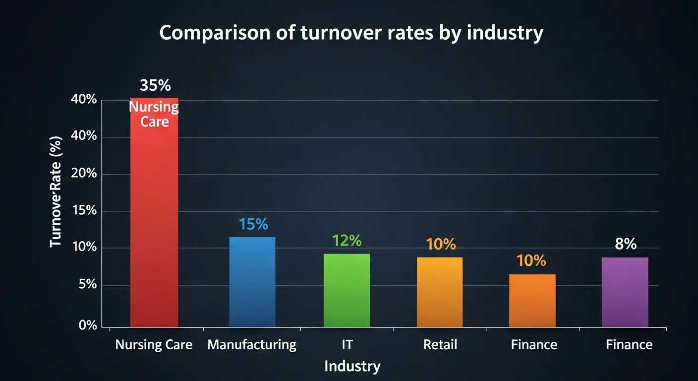 介護業界の高い離職率の現状