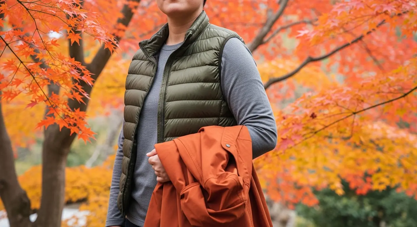 紅葉狩りに適した重ね着と温度調節のテクニック