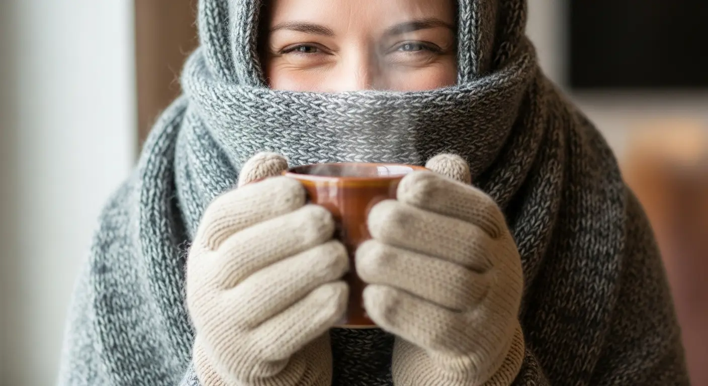 冬の温泉旅行の寒さ対策に必須のマフラーと手袋