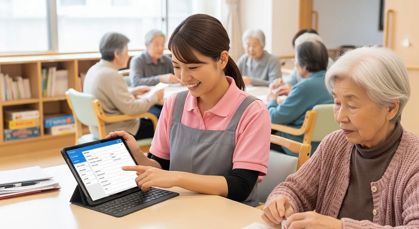 ICT導入による介護記録業務の効率化