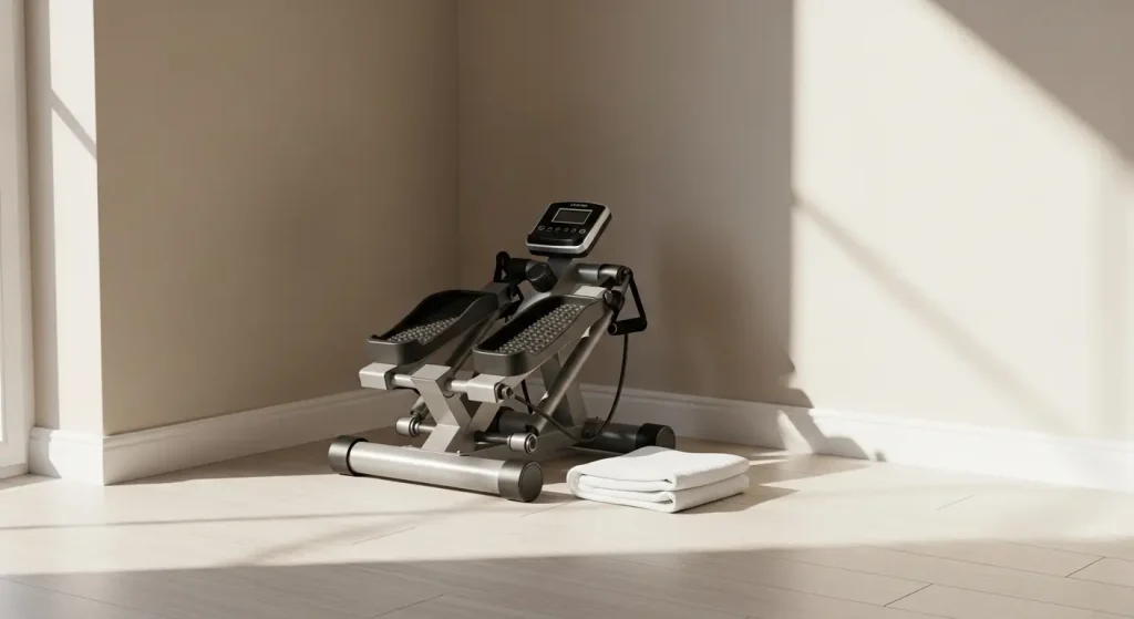 室内で手軽に使えるステッパーと運動グッズのセット