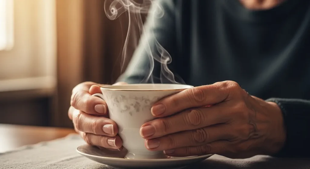 運動の合間にリラックスして休憩をとる様子