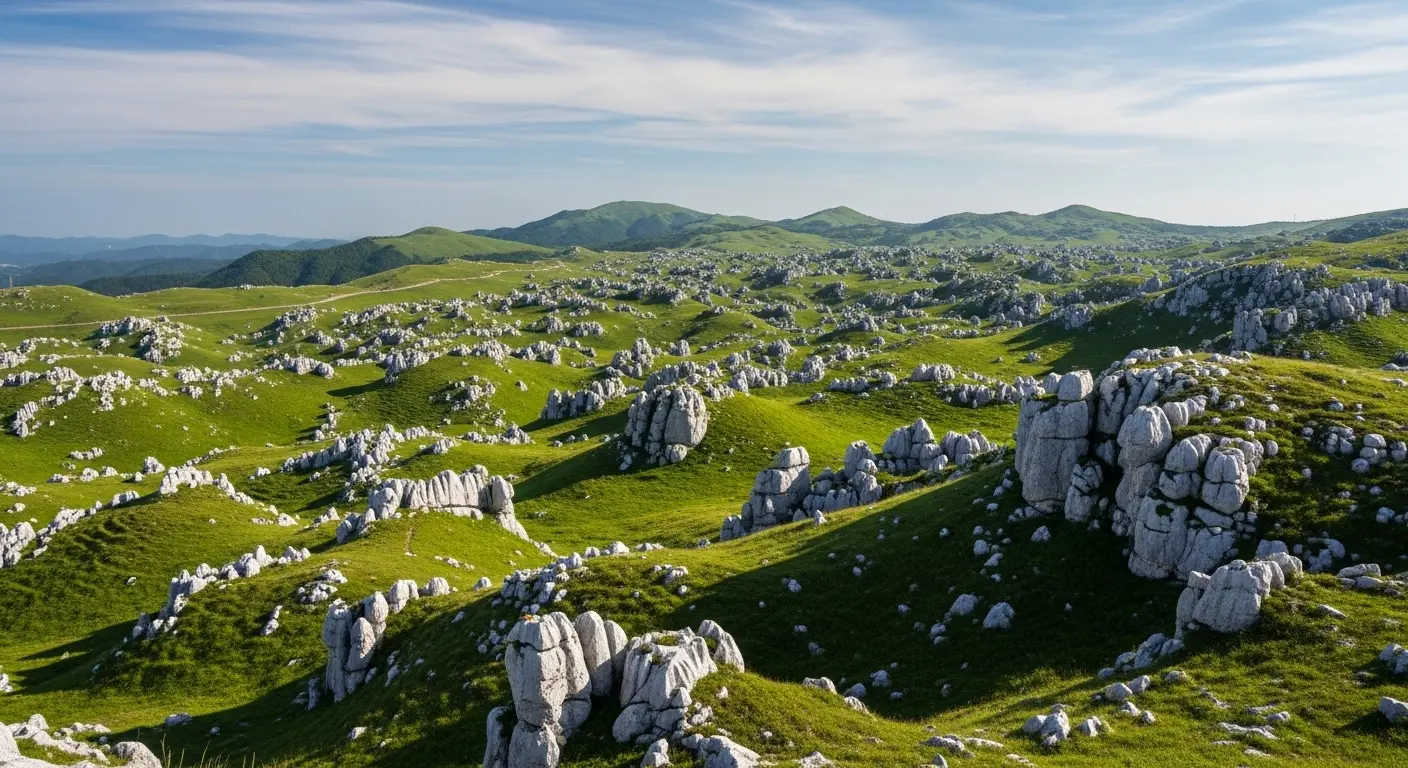 山口県美祢市にある日本最大級のカルスト台地、秋吉台の絶景