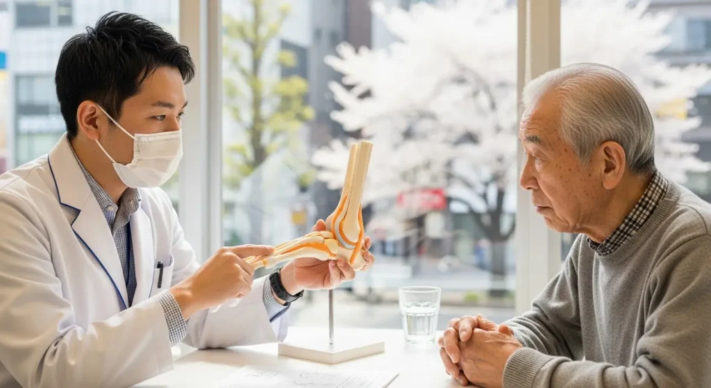 医師によるリハビリの指導