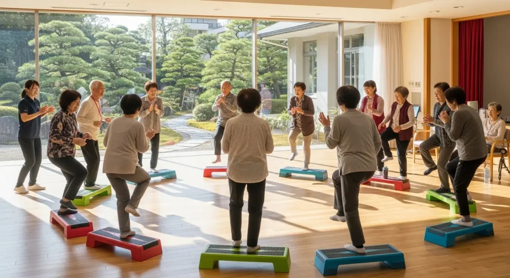 デイサービスでのグループ運動