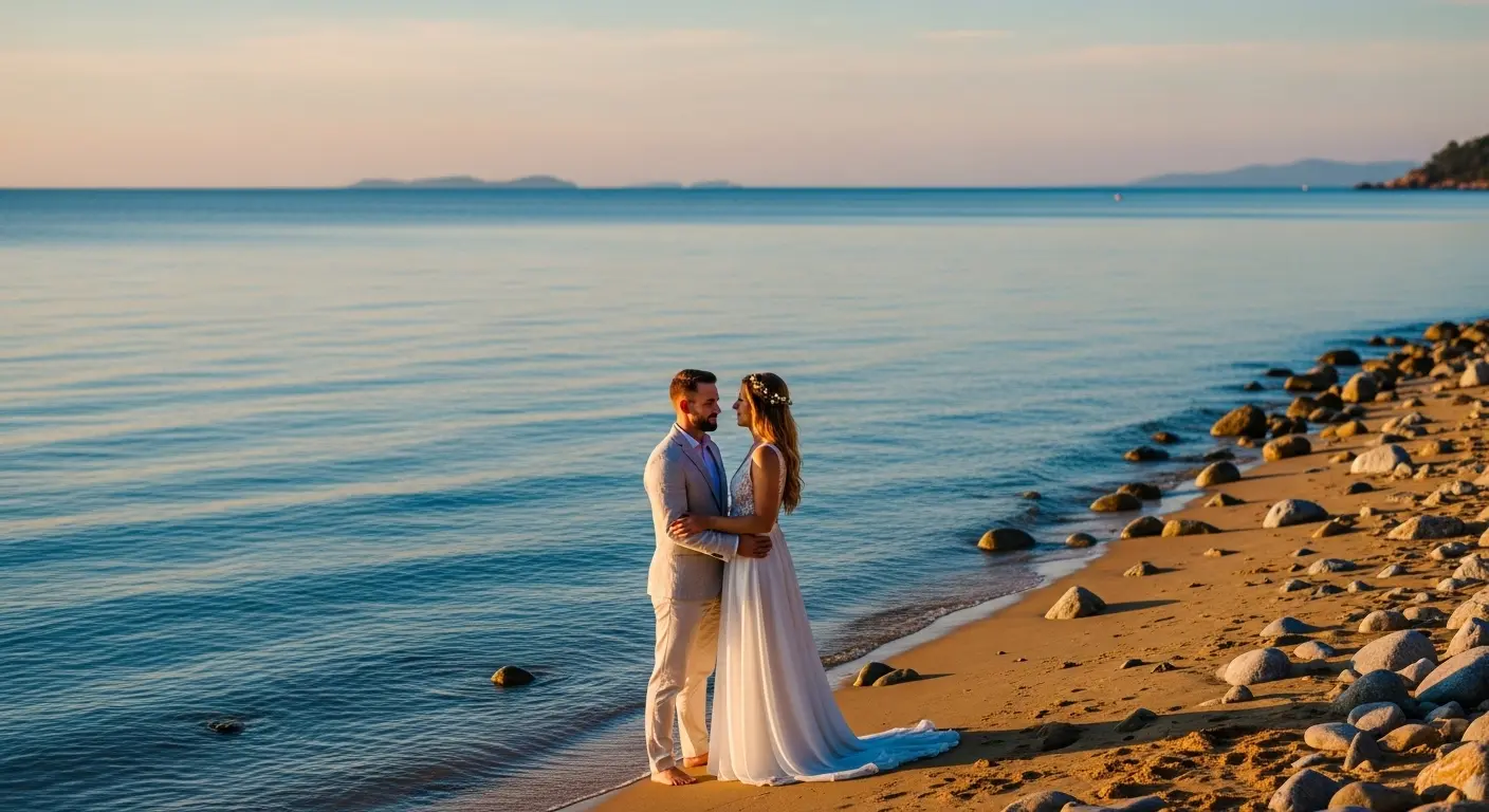 山口県の海岸沿いで健康寿命を延ばすためにウォーキングをする高齢者