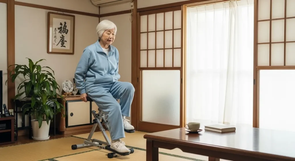 ステッパーを活用した室内運動