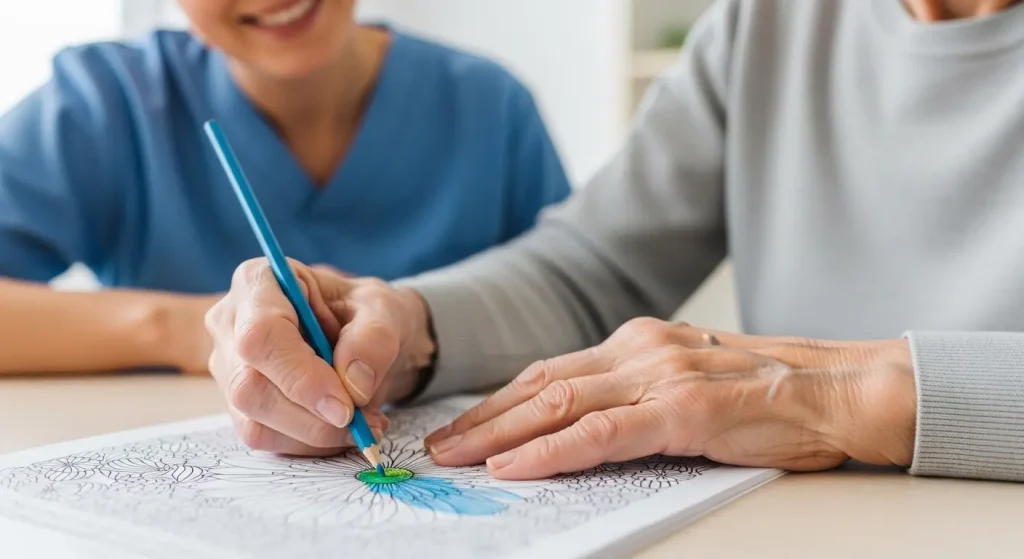 手先のリハビリとしての塗り絵