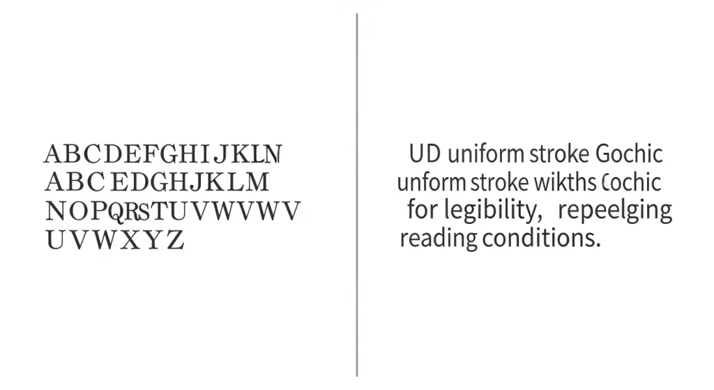 読みやすさを高めるユニバーサルデザインフォント